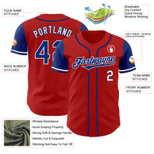 Load image into Gallery viewer, Custom Red Royal-White Authentic Two Tone Baseball Jersey
