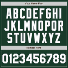 Load image into Gallery viewer, Custom Green White-Gray Authentic Two Tone Baseball Jersey