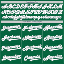 Load image into Gallery viewer, Custom Kelly Green White-Gray Authentic Two Tone Baseball Jersey