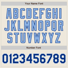 Load image into Gallery viewer, Custom Cream Royal-Light Blue Authentic Two Tone Baseball Jersey