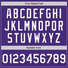 Load image into Gallery viewer, Custom Purple White Authentic Two Tone Baseball Jersey