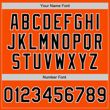 Load image into Gallery viewer, Custom Orange Black-White Authentic Two Tone Baseball Jersey