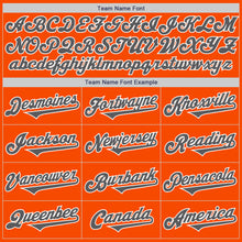 Load image into Gallery viewer, Custom Orange Steel Gray-White Authentic Two Tone Baseball Jersey
