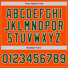 Load image into Gallery viewer, Custom Orange Green-White Authentic Two Tone Baseball Jersey