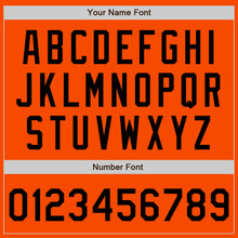 Load image into Gallery viewer, Custom Orange Black Authentic Two Tone Baseball Jersey