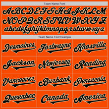 Load image into Gallery viewer, Custom Orange Black-Cream Authentic Two Tone Baseball Jersey