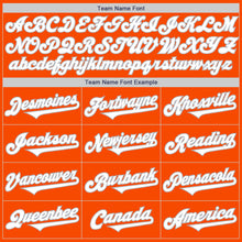 Load image into Gallery viewer, Custom Orange White-Gray Authentic Two Tone Baseball Jersey