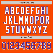 Load image into Gallery viewer, Custom Orange Purple-White Authentic Two Tone Baseball Jersey