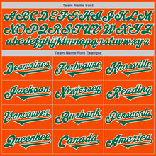 Load image into Gallery viewer, Custom Orange Kelly Green-White Authentic Two Tone Baseball Jersey