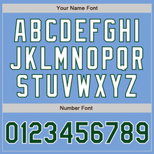 Load image into Gallery viewer, Custom Light Blue Green-White Authentic Two Tone Baseball Jersey