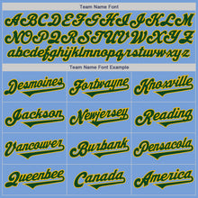 Load image into Gallery viewer, Custom Light Blue Green-Gold Authentic Two Tone Baseball Jersey