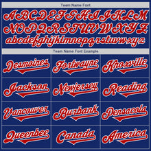Load image into Gallery viewer, Custom Royal Red-White Authentic Two Tone Baseball Jersey