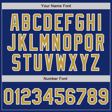 Load image into Gallery viewer, Custom Royal Old Gold-White Authentic Two Tone Baseball Jersey