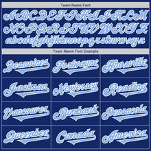 Load image into Gallery viewer, Custom Royal Light Blue-White Authentic Two Tone Baseball Jersey