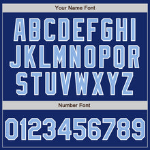 Load image into Gallery viewer, Custom Royal Light Blue-White Authentic Two Tone Baseball Jersey