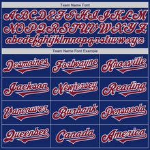 Load image into Gallery viewer, Custom Royal Crimson-White Authentic Two Tone Baseball Jersey