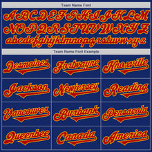 Load image into Gallery viewer, Custom Royal Red-Gold Authentic Two Tone Baseball Jersey