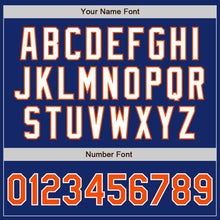 Load image into Gallery viewer, Custom Royal Orange-White Authentic Two Tone Baseball Jersey