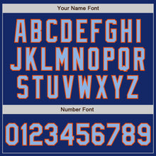 Load image into Gallery viewer, Custom Royal Light Blue-Orange Authentic Two Tone Baseball Jersey