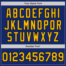 Load image into Gallery viewer, Custom Royal Gold-Black Authentic Two Tone Baseball Jersey