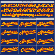 Load image into Gallery viewer, Custom Royal Gold-Red Authentic Two Tone Baseball Jersey