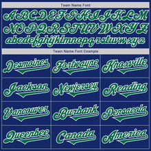 Load image into Gallery viewer, Custom Royal Kelly Green-White Authentic Two Tone Baseball Jersey