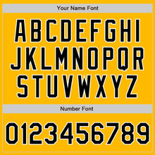 Load image into Gallery viewer, Custom Gold Black-White Authentic Two Tone Baseball Jersey