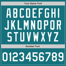 Load image into Gallery viewer, Custom Teal White Authentic Two Tone Baseball Jersey