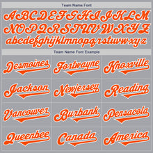 Load image into Gallery viewer, Custom Gray Orange-White Authentic Two Tone Baseball Jersey