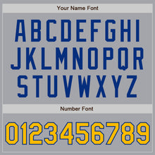 Load image into Gallery viewer, Custom Gray Gold-Royal Authentic Two Tone Baseball Jersey