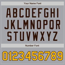 Load image into Gallery viewer, Custom Gray Gold-Brown Authentic Two Tone Baseball Jersey