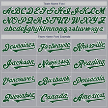 Load image into Gallery viewer, Custom Gray Green-White Authentic Two Tone Baseball Jersey