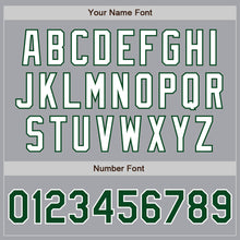 Load image into Gallery viewer, Custom Gray Green-White Authentic Two Tone Baseball Jersey