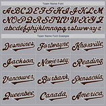 Load image into Gallery viewer, Custom Gray Brown-White Authentic Two Tone Baseball Jersey