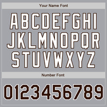 Load image into Gallery viewer, Custom Gray Brown-White Authentic Two Tone Baseball Jersey