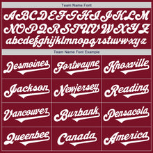 Load image into Gallery viewer, Custom Crimson White Authentic Two Tone Baseball Jersey