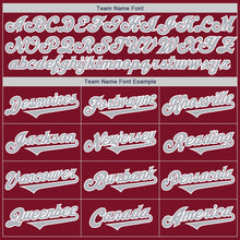 Load image into Gallery viewer, Custom Crimson Gray-White Authentic Two Tone Baseball Jersey
