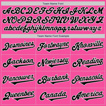 Load image into Gallery viewer, Custom Pink Black-White Authentic Two Tone Baseball Jersey