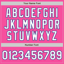 Load image into Gallery viewer, Custom Pink White-Royal Authentic Two Tone Baseball Jersey