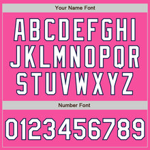 Load image into Gallery viewer, Custom Pink White-Navy Authentic Two Tone Baseball Jersey