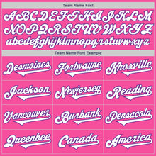 Load image into Gallery viewer, Custom Pink White-Purple Authentic Two Tone Baseball Jersey