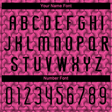 Load image into Gallery viewer, Custom Pink Black Geometric Shape Sublimation Volleyball Uniform Jersey