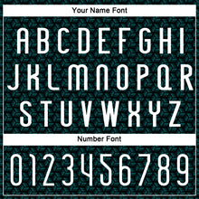 Load image into Gallery viewer, Custom Teal White-Black Geometric Shape Sublimation Volleyball Uniform Jersey