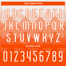 Load image into Gallery viewer, Custom Orange White Geometric Shape Sublimation Volleyball Uniform Jersey