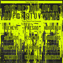 Load image into Gallery viewer, Custom Black Neon Green Dripping Splatter Art Sublimation Volleyball Uniform Jersey