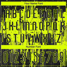 Load image into Gallery viewer, Custom Black Neon Green Dripping Splatter Art Sublimation Volleyball Uniform Jersey