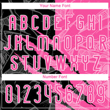 Load image into Gallery viewer, Custom Graffiti Pattern Pink-Black Scratch Sublimation Volleyball Uniform Jersey