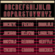 Load image into Gallery viewer, Custom Black Maroon-Cream Pinstripe Fade Fashion Sublimation Volleyball Uniform Jersey