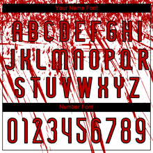 Load image into Gallery viewer, Custom White Red-Black Splash Sublimation Volleyball Uniform Jersey