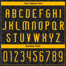 Load image into Gallery viewer, Custom Black Gold Animal Print Sublimation Volleyball Uniform Jersey